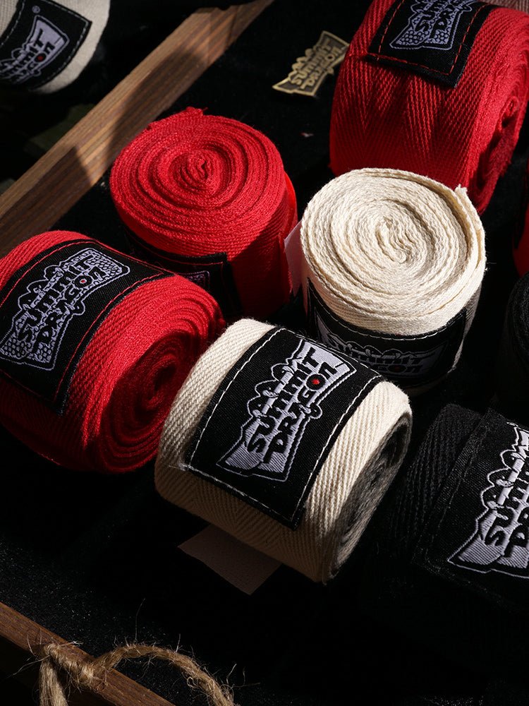 Summitdragon Non-Stretch Cotton Boxing Bandage Thai Boxing Sanda Boxing Bandage No Pilling Boxing Gloves Boxing Hand Wrap - Yallafit