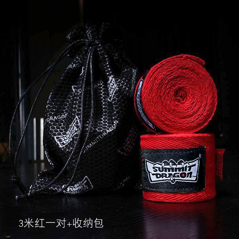 Summitdragon Non-Stretch Cotton Boxing Bandage Thai Boxing Sanda Boxing Bandage No Pilling Boxing Gloves Boxing Hand Wrap - Yallafit
