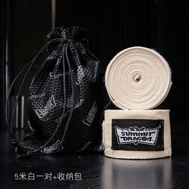Summitdragon Non-Stretch Cotton Boxing Bandage Thai Boxing Sanda Boxing Bandage No Pilling Boxing Gloves Boxing Hand Wrap - Yallafit
