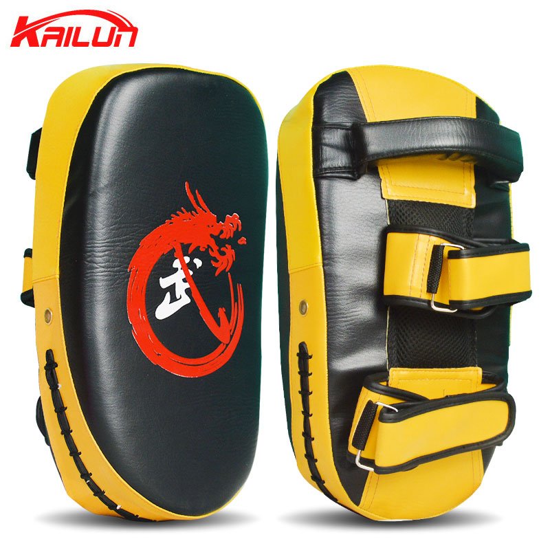 Tailun Foot Target Sanda Boxing Muay Thai Foot Target Thickened Arc-Shaped Hand Target Adult and Children Foot Target Taekwondo Training Target - Yallafit