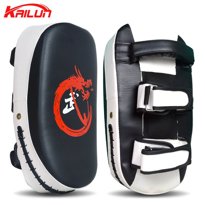 Tailun Foot Target Sanda Boxing Muay Thai Foot Target Thickened Arc-Shaped Hand Target Adult and Children Foot Target Taekwondo Training Target - Yallafit