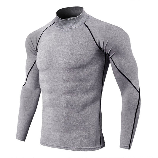 Thermal Underwear For Men High Collar Camiseta Termica Sport Thermo Shirt Quick Dry Compressed Underwear Clothes Men Bielizna - Yallafit 0