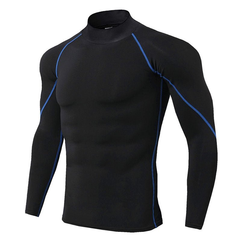 Thermal Underwear For Men High Collar Camiseta Termica Sport Thermo Shirt Quick Dry Compressed Underwear Clothes Men Bielizna - Yallafit 0