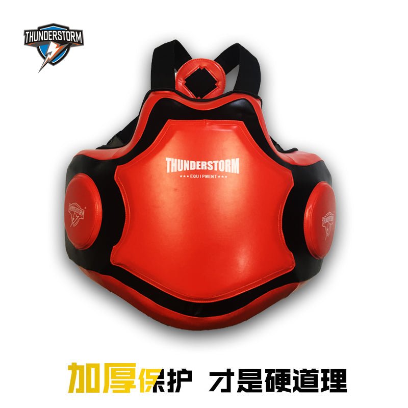 Thunder Boxing Thickened Chest Target Pad Sanda Muay Thai Chest Protection Fight Training Waist Pad Whip Leg Side Kick Target Waist Protection Protective Gear - Yallafit