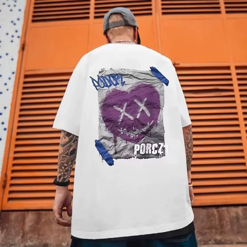 Trendy 150.00kg plus Size Fatty Loose All-Match Short Sleeve T-shirt - Yallafit