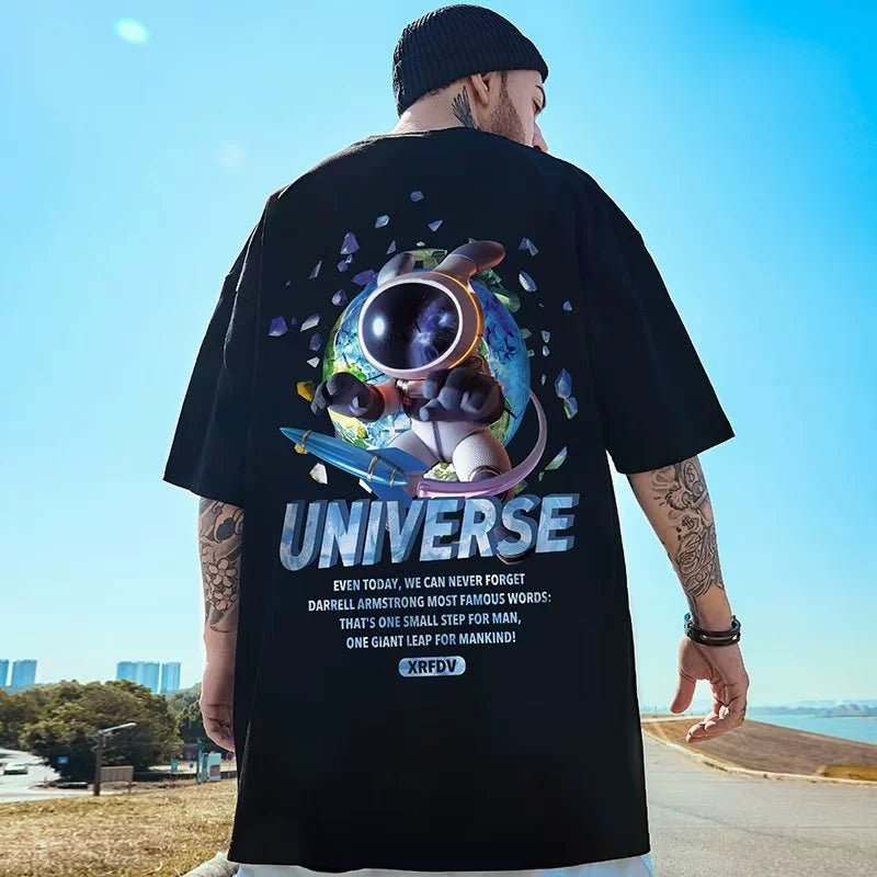 Trendy 150.00kg plus Size Fatty Loose All-Match Short Sleeve T-shirt - Yallafit