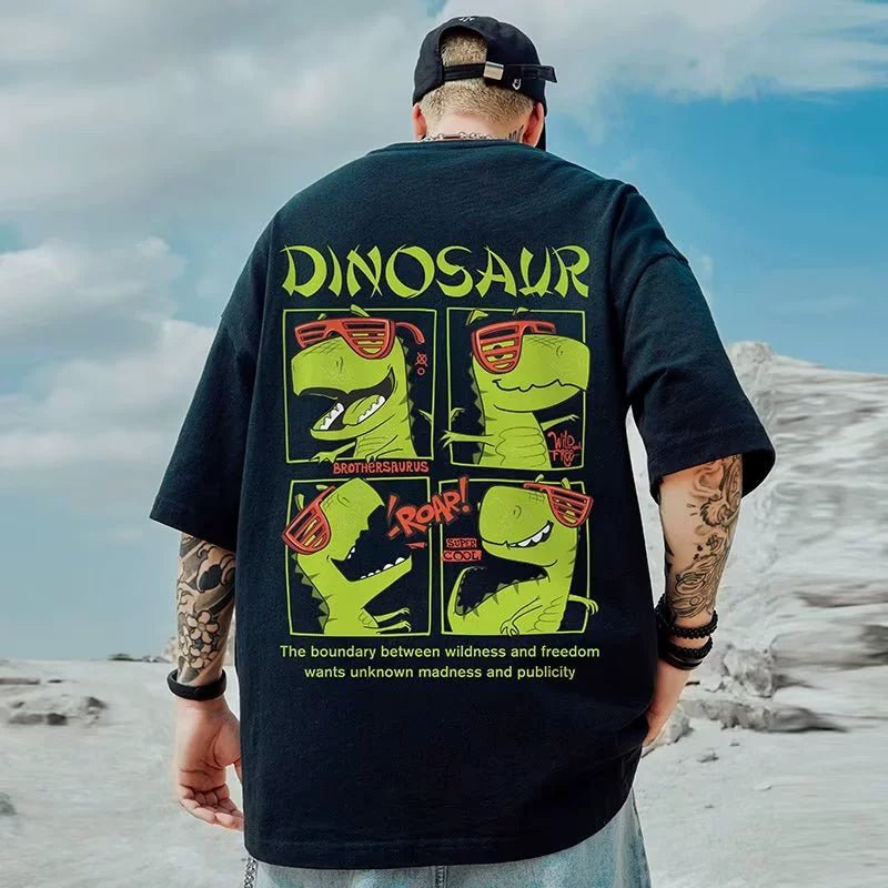 Trendy 150.00kg plus Size Fatty Loose All-Match Short Sleeve T-shirt - Yallafit