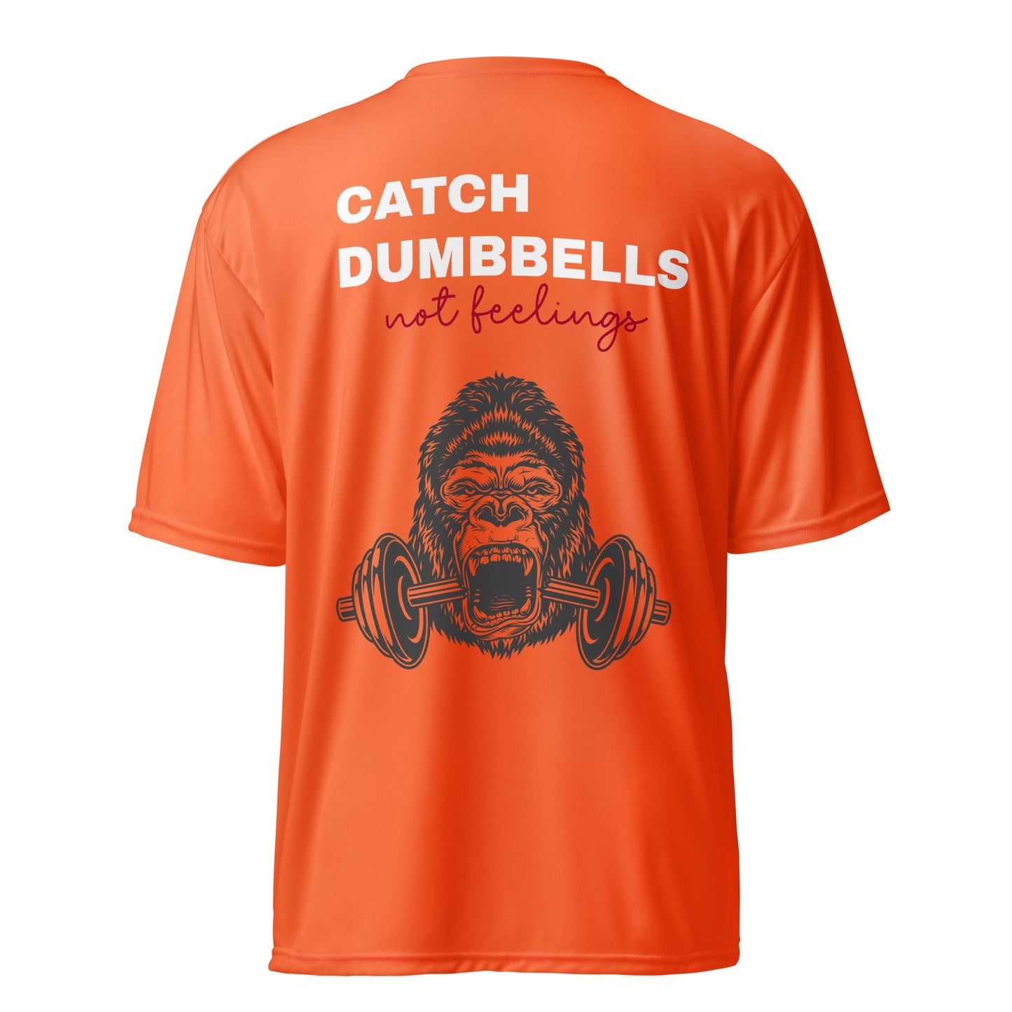 Unisex performance crew neck t-shirt back quote - Yallafit