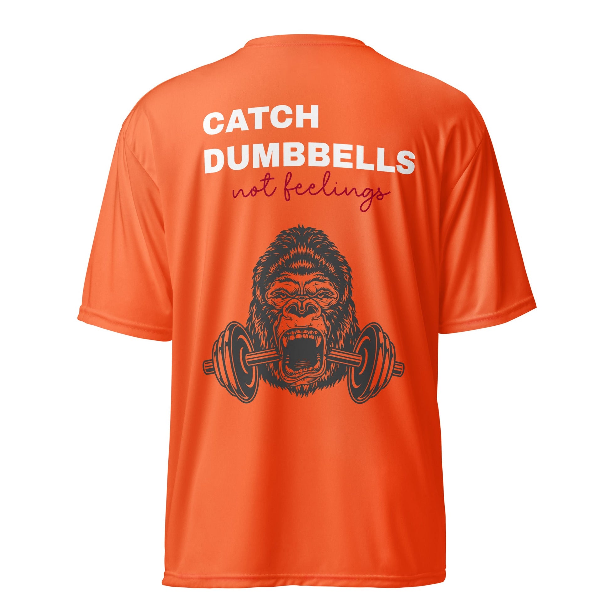 Unisex performance crew neck t-shirt back quote - Yallafit