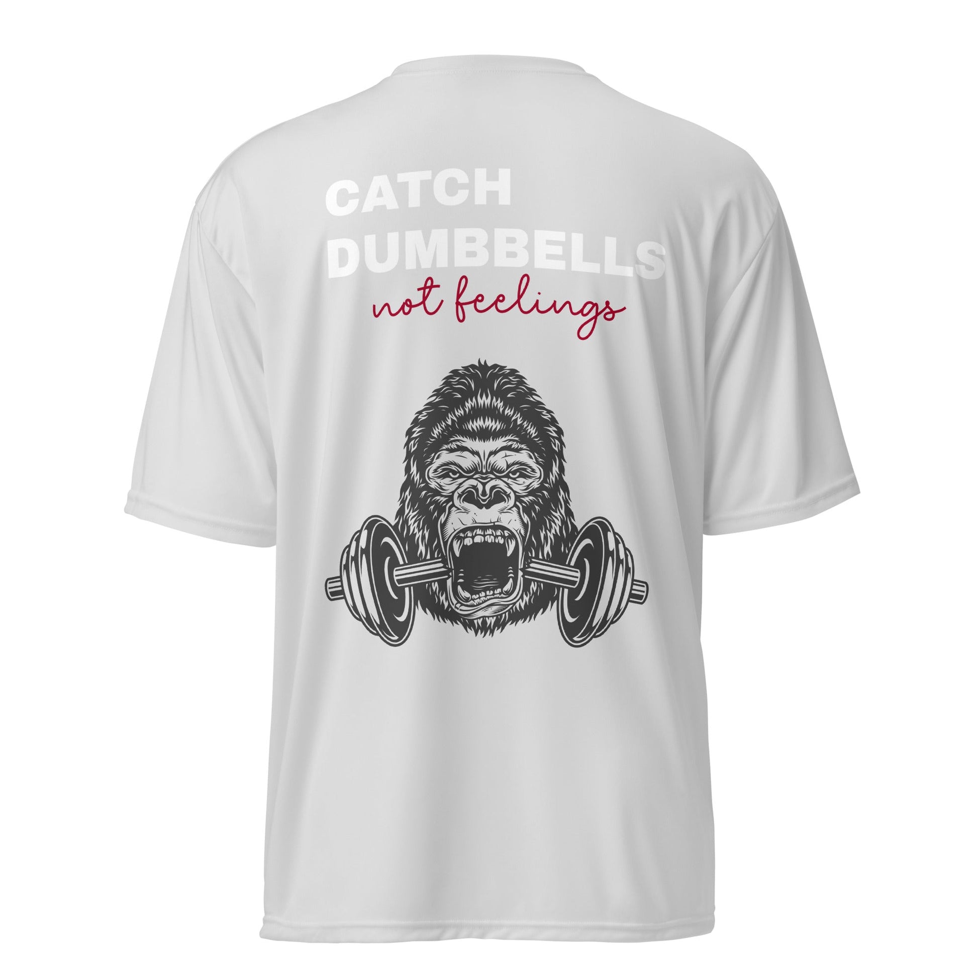 Unisex performance crew neck t-shirt back quote - Yallafit