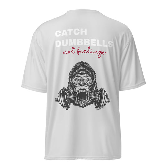 Unisex performance crew neck t-shirt back quote - Yallafit