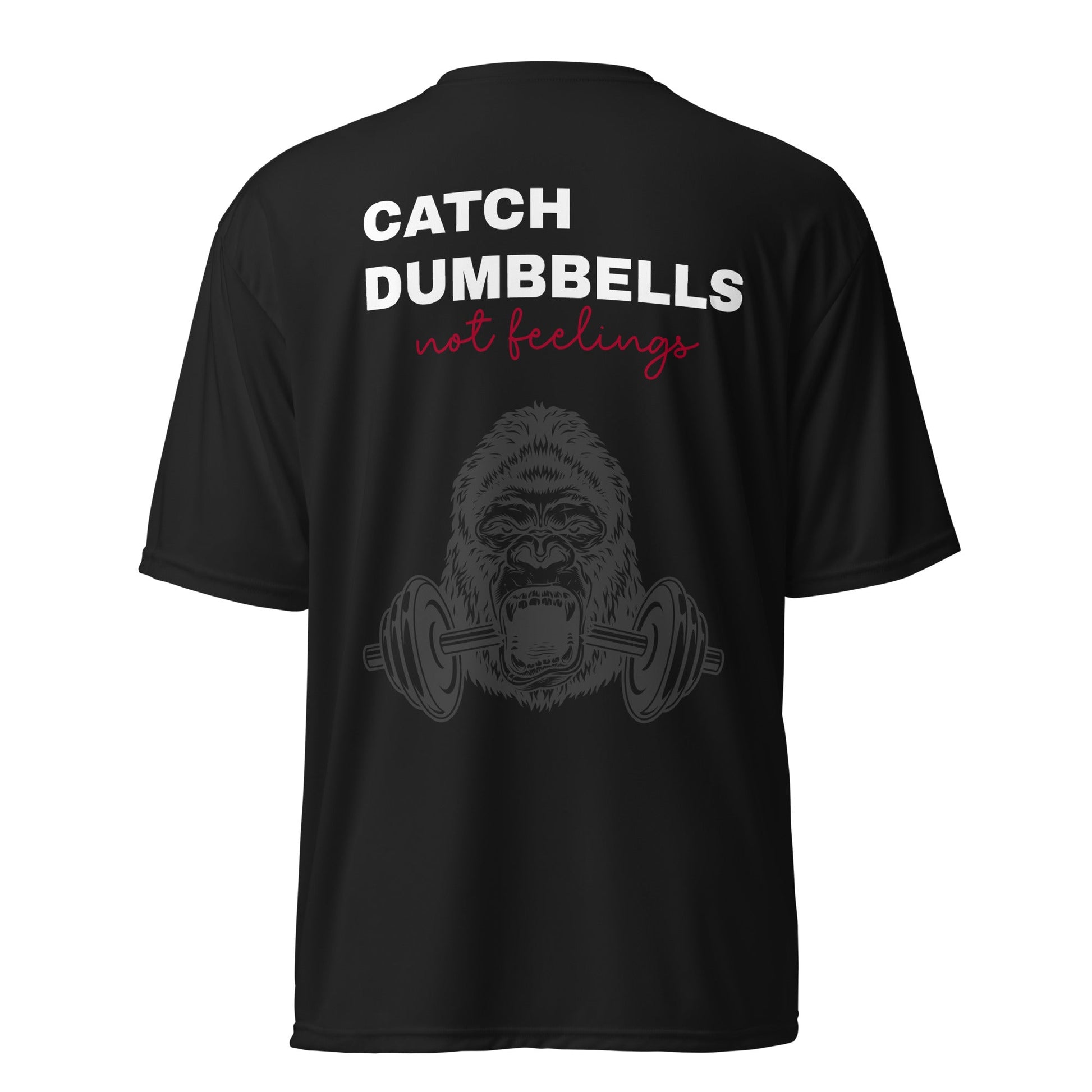 Unisex performance crew neck t-shirt back quote - Yallafit