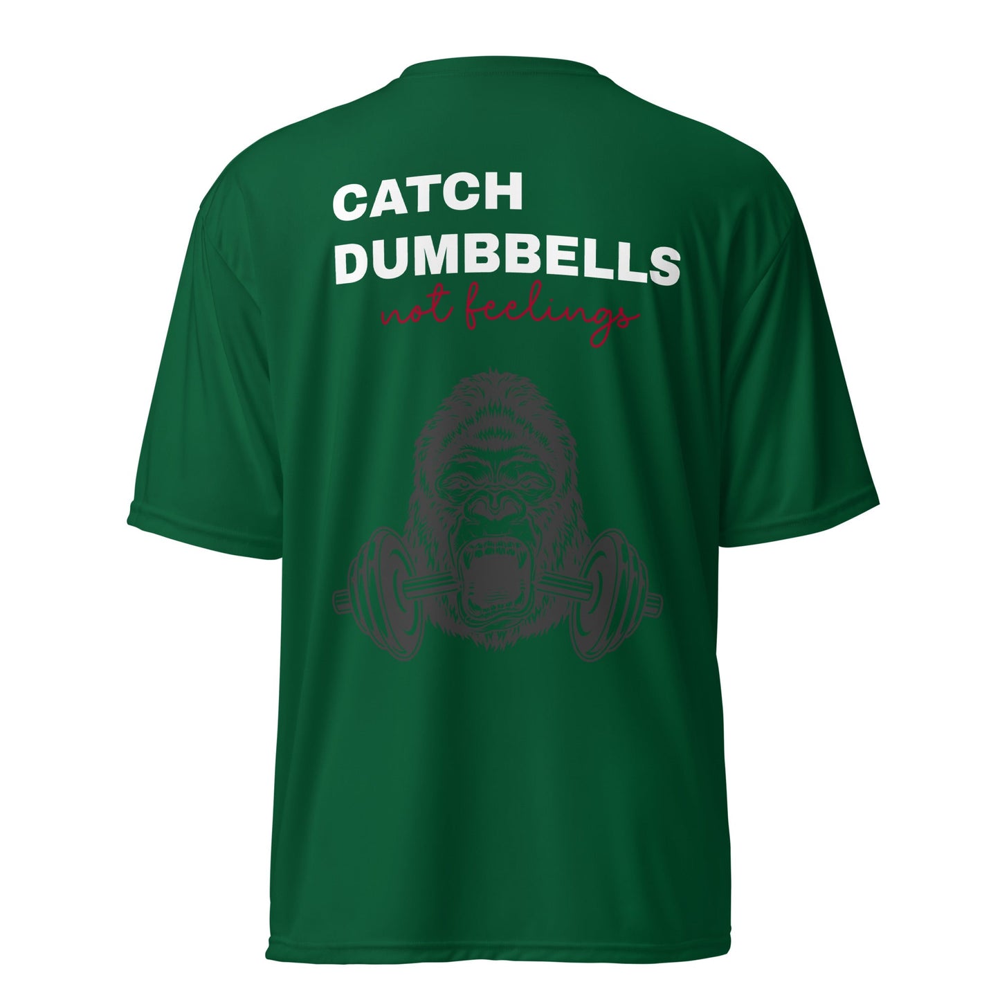 Unisex performance crew neck t-shirt back quote - Yallafit