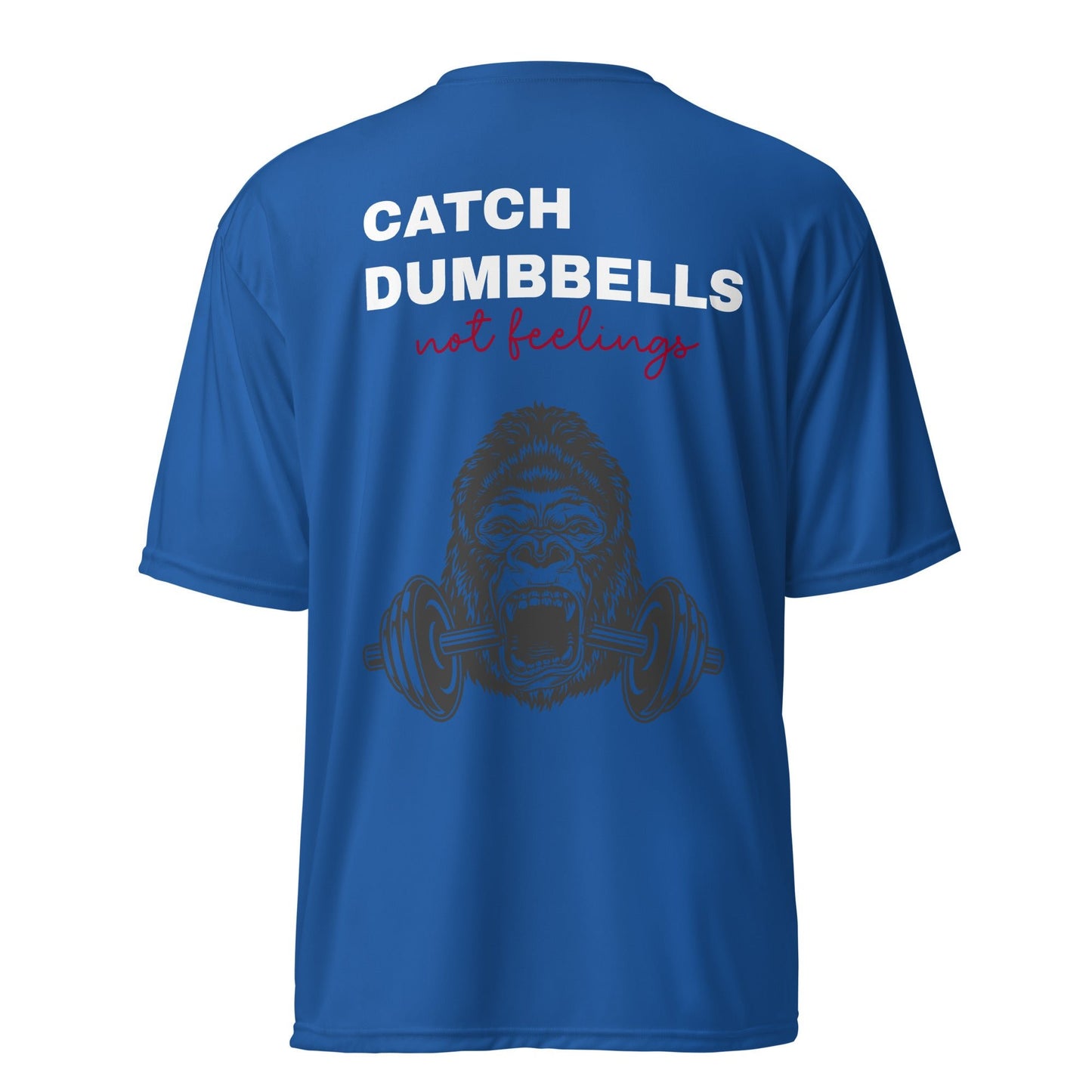 Unisex performance crew neck t-shirt back quote - Yallafit