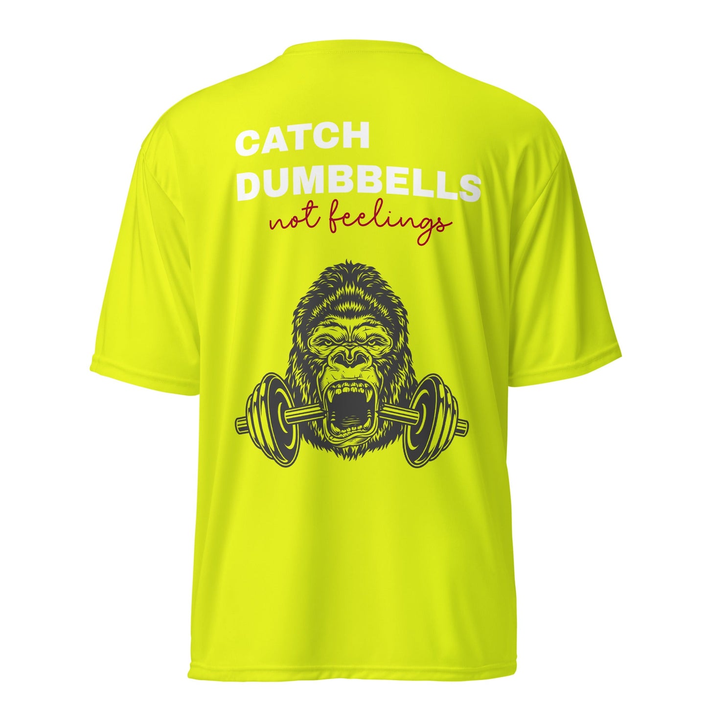 Unisex performance crew neck t-shirt back quote - Yallafit