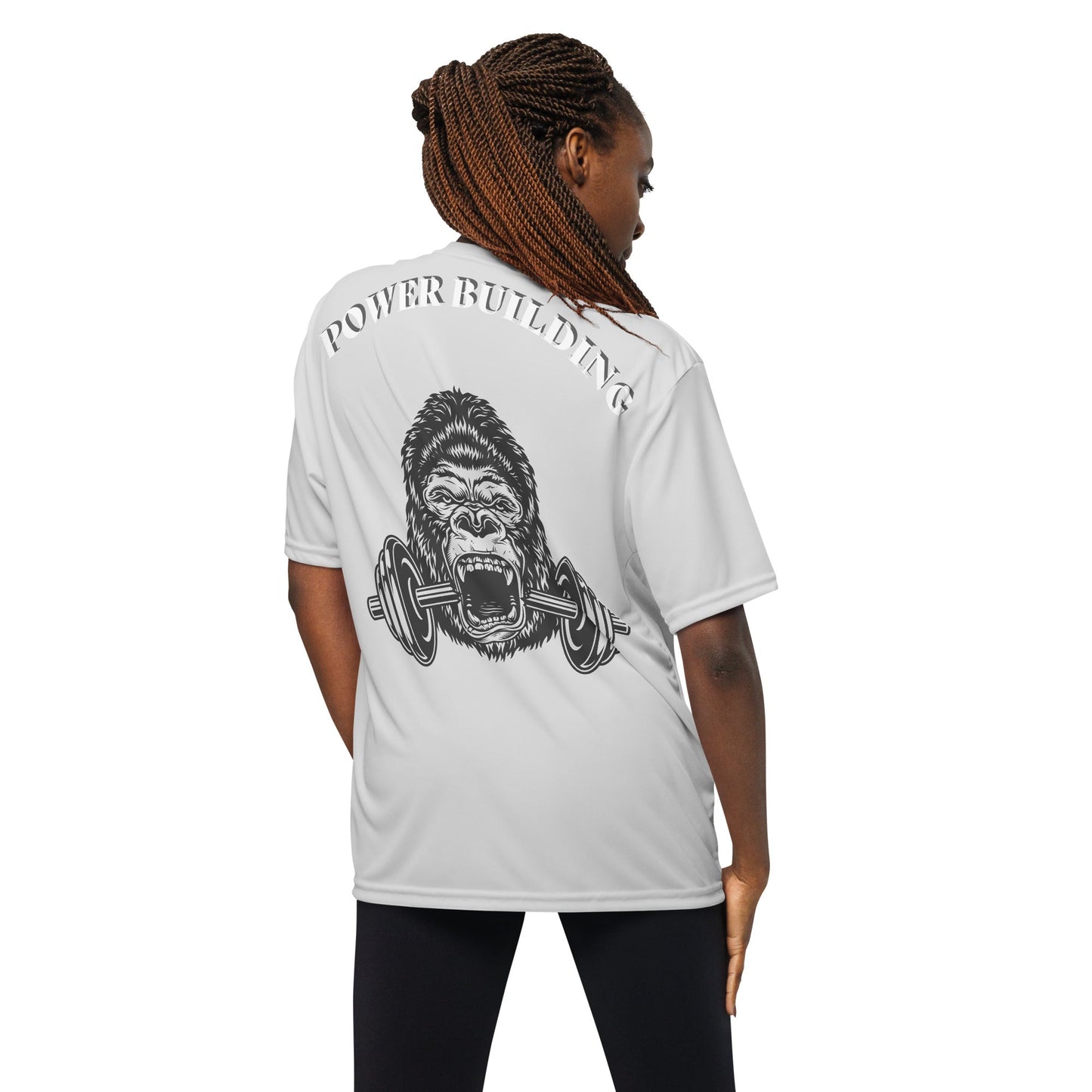 Unisex performance crew neck t-shirt POWER BUILDING - Yallafit