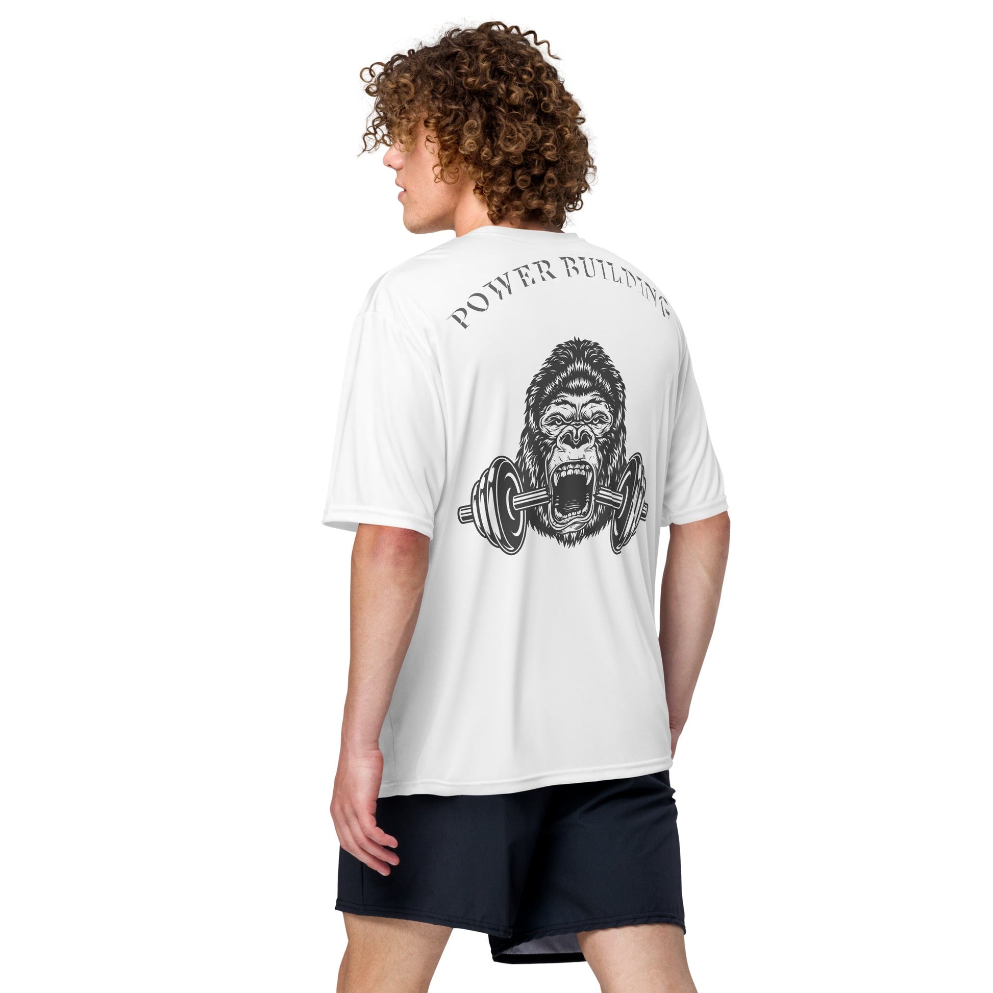 Unisex performance crew neck t-shirt POWER BUILDING - Yallafit