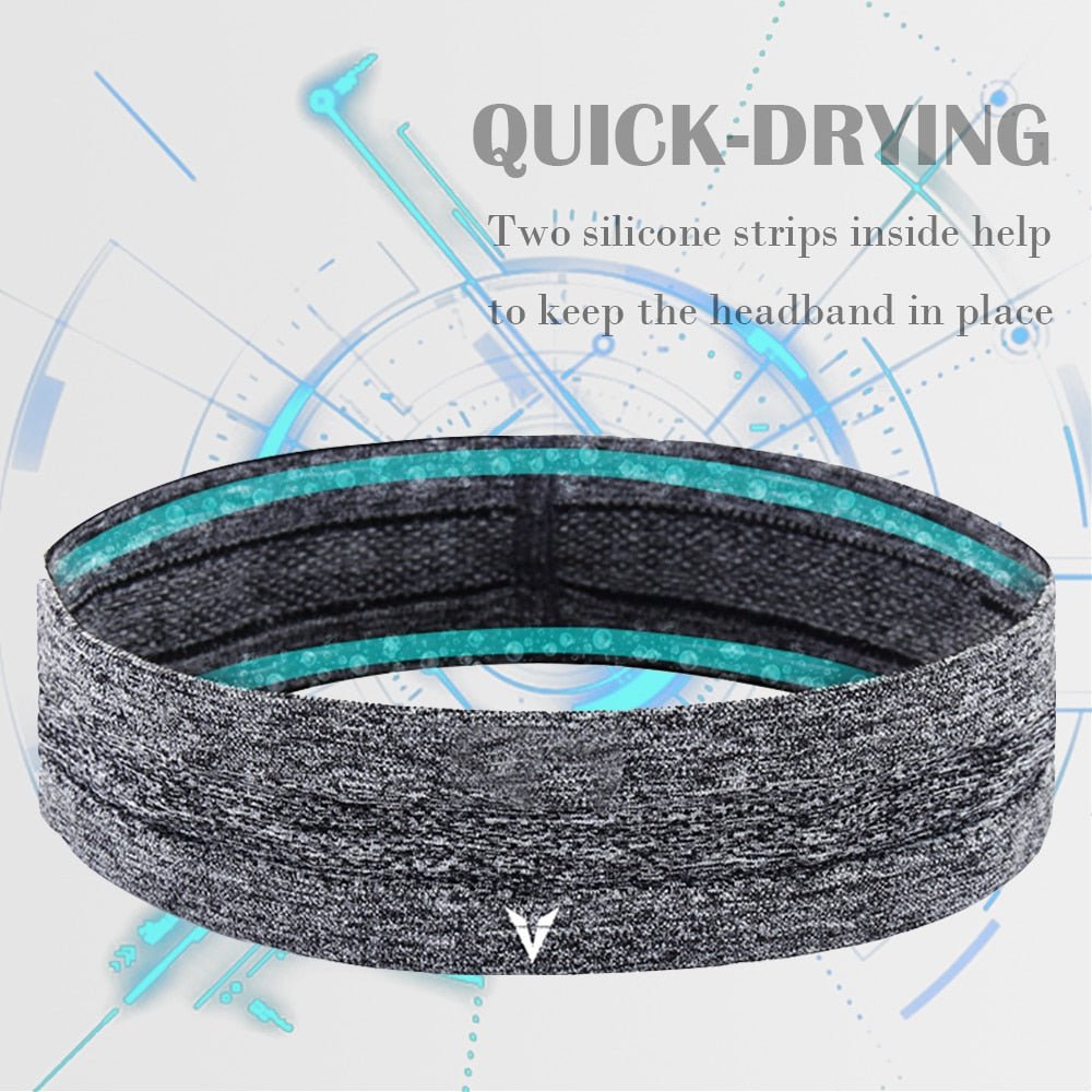 Veidoorn 1pcs Sweatband Moisture-Wicking Breathable Men Women Sports Elastic Headband for Fitness gym Running sport basketball - Yallafit 0