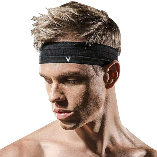 Veidoorn 1pcs Sweatband Moisture-Wicking Breathable Men Women Sports Elastic Headband for Fitness gym Running sport basketball - Yallafit 0