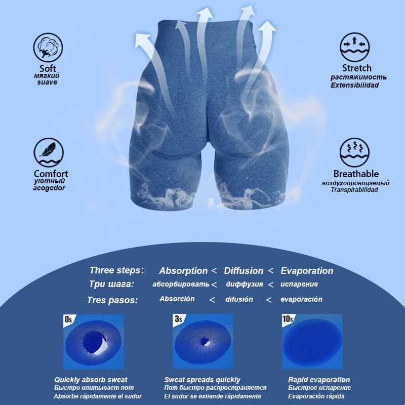 Vital Seamless Sports Short Women Summer High Waist Tight Gym Leggings Squat Proof Tummy Control Workout Running Shorts Women - Yallafit 0