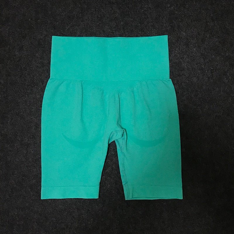 Vital Seamless Sports Short Women Summer High Waist Tight Gym Leggings Squat Proof Tummy Control Workout Running Shorts Women - Yallafit 0