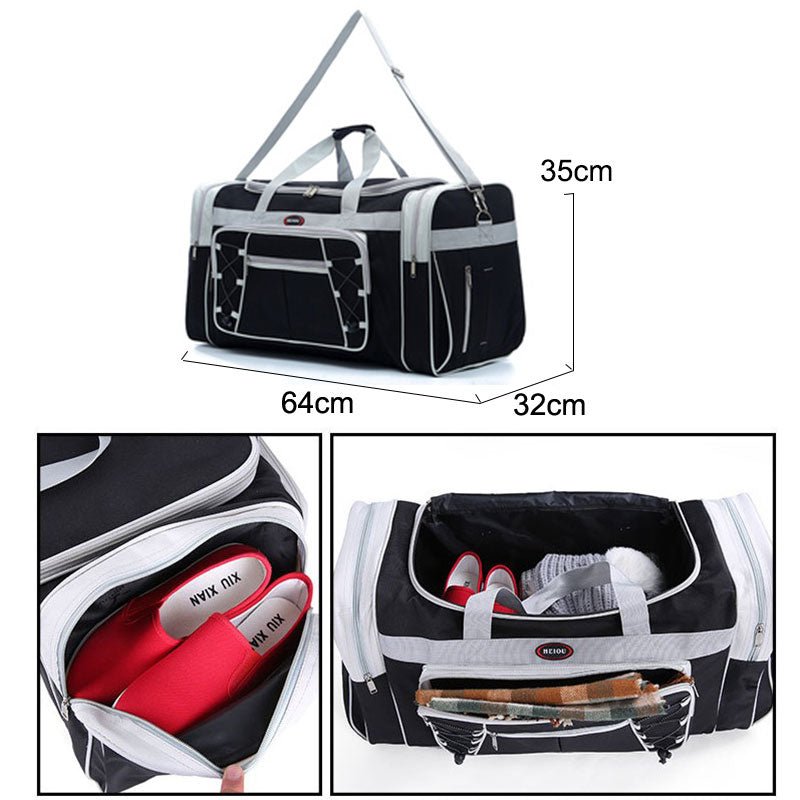 Waterproof Nylon Luggage Gym Bags Outdoor Bag Large Traveling Tas For Women Men Travel Dufflel Sac De Sport Handbags Sack XA15WD - Yallafit 0