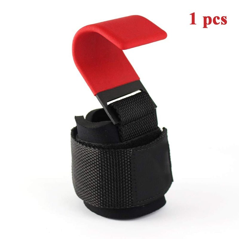 Weight Lifting Hook Grips With Wrist Wraps Hand-Bar Wrist Strap Gym Fitness Hook Weight Strap Pull-Ups Power Lifting Gloves - Yallafit 0