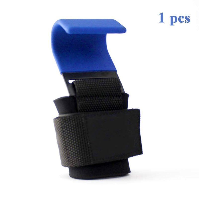 Weight Lifting Hook Grips With Wrist Wraps Hand-Bar Wrist Strap Gym Fitness Hook Weight Strap Pull-Ups Power Lifting Gloves - Yallafit 0
