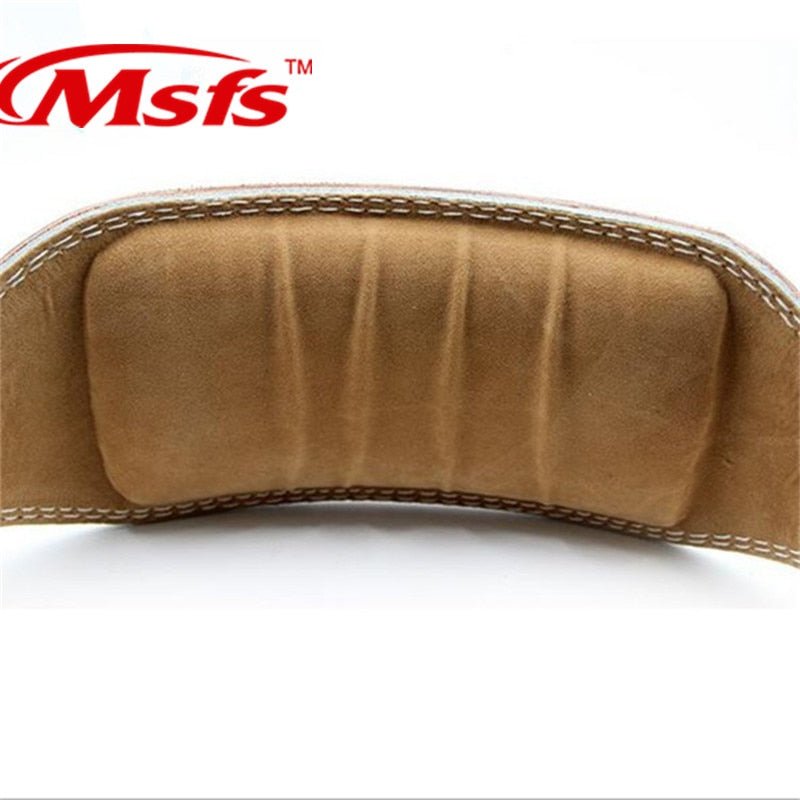 Weightlifting Belt Cowhide Leather Men Lumbar Protection Gym Fitness Training Squats Powerlifting Back Weight Lifting Belts - Yallafit 0