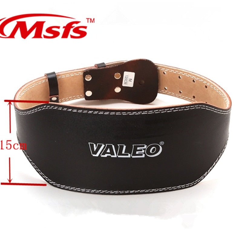 Weightlifting Belt Cowhide Leather Men Lumbar Protection Gym Fitness Training Squats Powerlifting Back Weight Lifting Belts - Yallafit 0