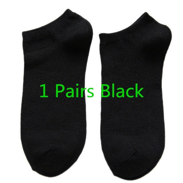 Wholesale prices Unisex Women and Men Socks Breathable Sports socks Solid Color Boat socks Comfortable Cotton Ankle Socks White - Yallafit 0
