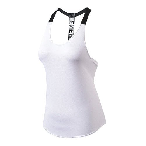 Women Fitness Sport Yoga Shirt , Sleeveless Sportswear GYM Blouses Running Vest Workout Crop Top Female T-shirt - Yallafit 0