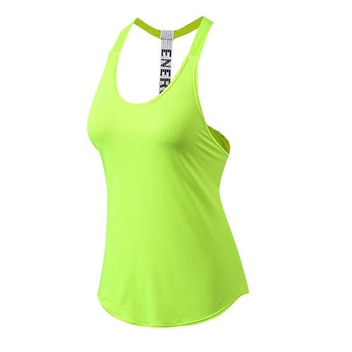 Women Fitness Sport Yoga Shirt , Sleeveless Sportswear GYM Blouses Running Vest Workout Crop Top Female T-shirt - Yallafit 0