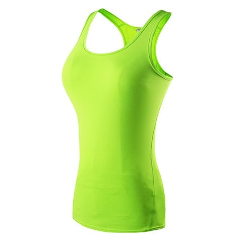 Women Fitness Sport Yoga Shirt , Sleeveless Sportswear GYM Blouses Running Vest Workout Crop Top Female T-shirt - Yallafit 0
