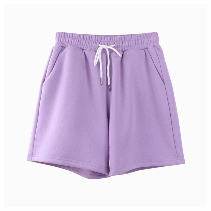 Women Fleece Sports Pants 2022 Autumn Winter Solid Loose Lace-up Long Trousers Tracksuit Casual Sweatpants Shorts - Yallafit 0