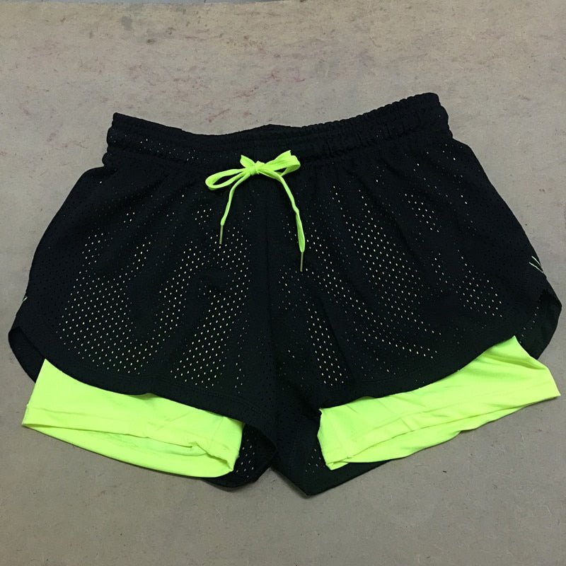 Women Loose Sport Yoga Shorts Adjustable Waist Fitness Running Short Pants - Yallafit 0