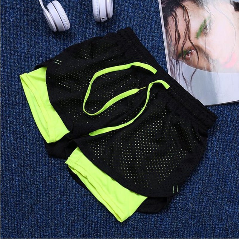 Women Loose Sport Yoga Shorts Adjustable Waist Fitness Running Short Pants - Yallafit 0