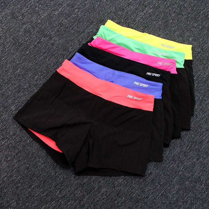 Women Quick Drying Yoga Double Layer Sport Short Outdoor Sports Fitness Gym Yoga Running Shorts - Yallafit 0