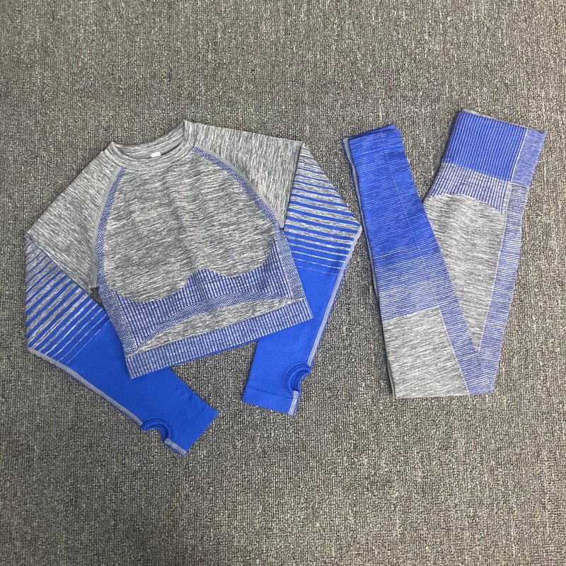 women yoga set gym clothing Female Sport fitness suit Running Clothes yoga top+ Leggings women Seamless gym yoga bra suits - Yallafit 0