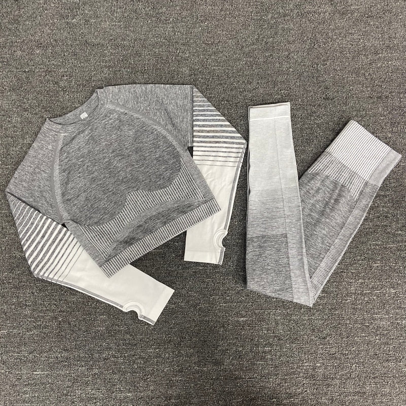 women yoga set gym clothing Female Sport fitness suit Running Clothes yoga top+ Leggings women Seamless gym yoga bra suits - Yallafit 0