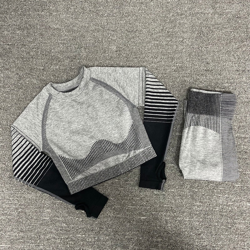 women yoga set gym clothing Female Sport fitness suit Running Clothes yoga top+ Leggings women Seamless gym yoga bra suits - Yallafit 0