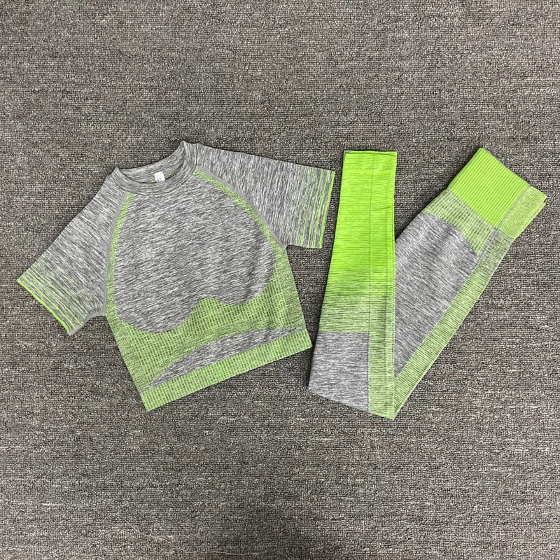 women yoga set gym clothing Female Sport fitness suit Running Clothes yoga top+ Leggings women Seamless gym yoga bra suits - Yallafit 0