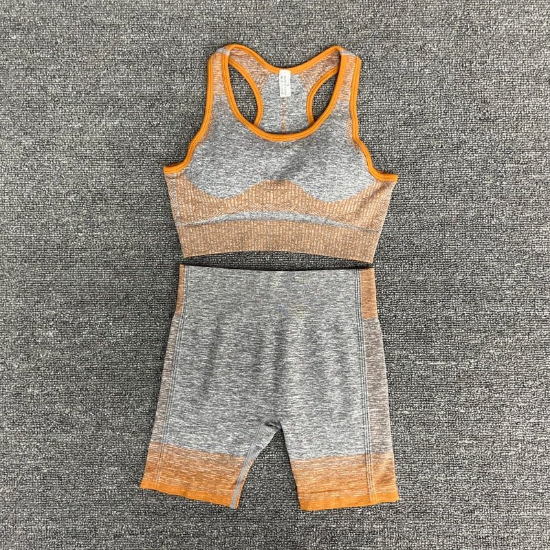 women yoga set gym clothing Female Sport fitness suit Running Clothes yoga top+ Leggings women Seamless gym yoga bra suits - Yallafit 0