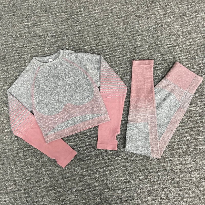 women yoga set gym clothing Female Sport fitness suit Running Clothes yoga top+ Leggings women Seamless gym yoga bra suits - Yallafit 0