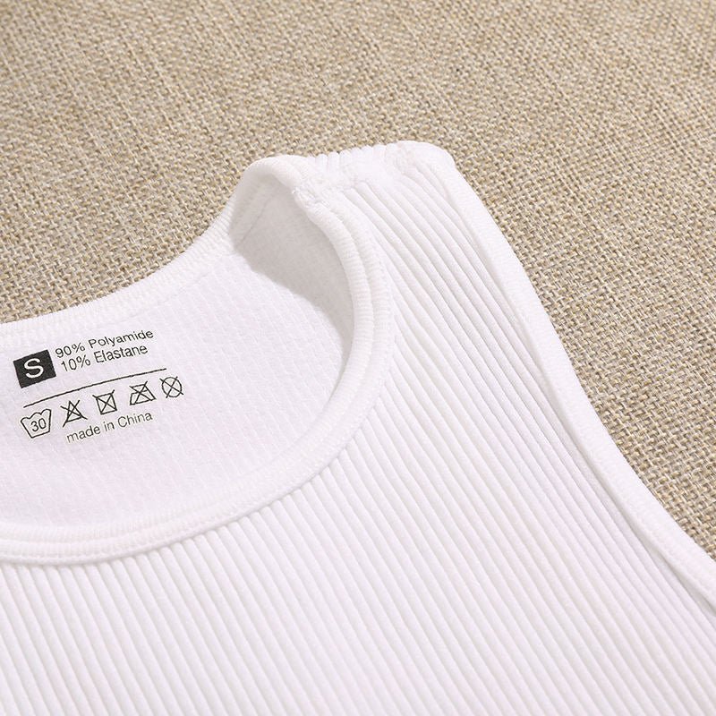 Women Yoga Vest Gym Sports Crop Tops Seamless Streetwear Rib-Knit Fitness Running Vest Workout Bra Tank Top Female Without Pad - Yallafit 0