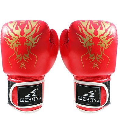 Wudaolong Boxing Glove Adult and Children Fighting Sanda Fighting Fighting Thai Boxing Martial Arts Taekwondo Sports Fitness Boxing Gloves - Yallafit