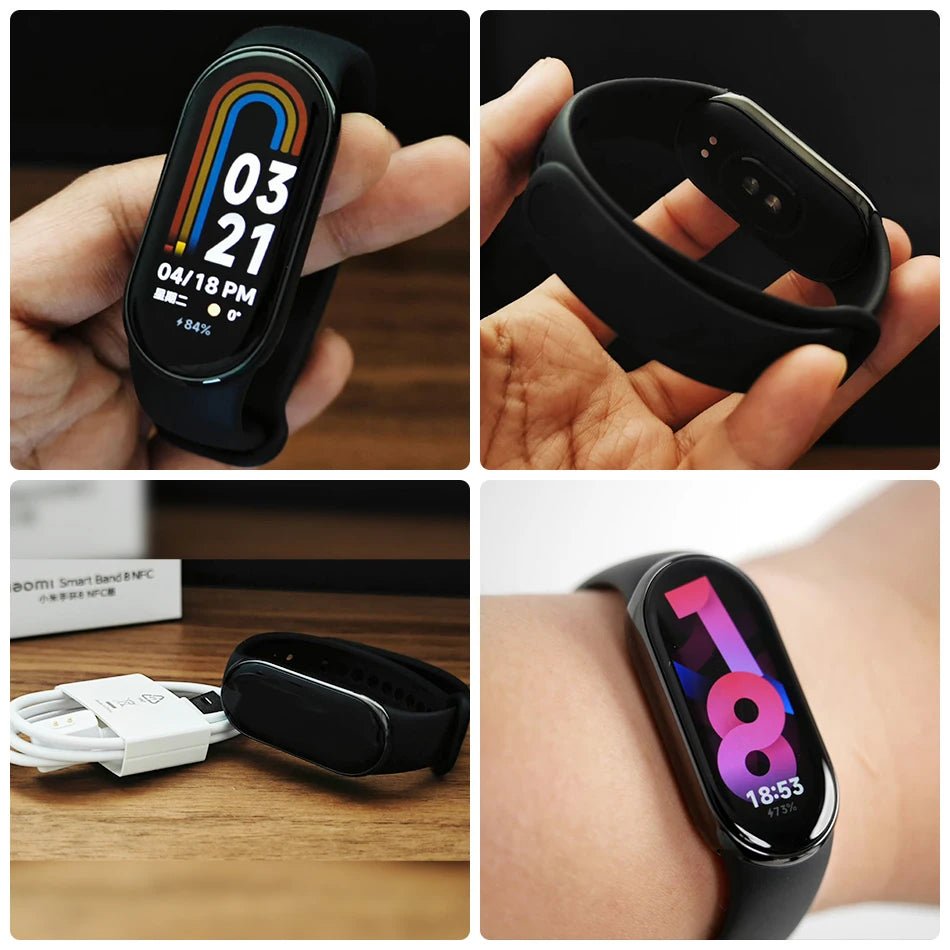 Xiaomi Mi Band 8 Smart Bracelet 7 Color AMOLED Screen Miband 8 Blood Oxygen Fitness Traker Bluetooth Waterproof Smart Band 8 - Yallafit