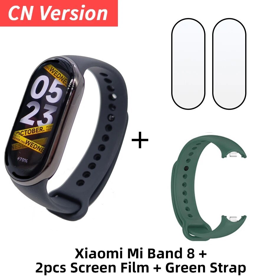 Xiaomi Mi Band 8 Smart Bracelet 7 Color AMOLED Screen Miband 8 Blood Oxygen Fitness Traker Bluetooth Waterproof Smart Band 8 - Yallafit