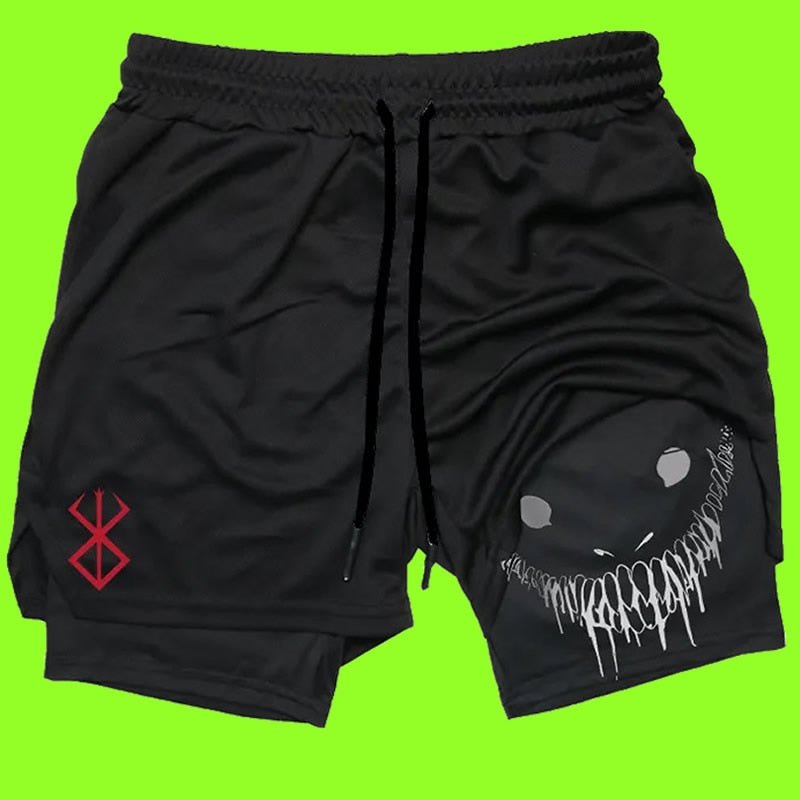 Y2K Summer Men Streetwear Anime High Waist Oversize Breathable Gym Short Pants Training Fitness Workout Track Shorts Clothes - Yallafit