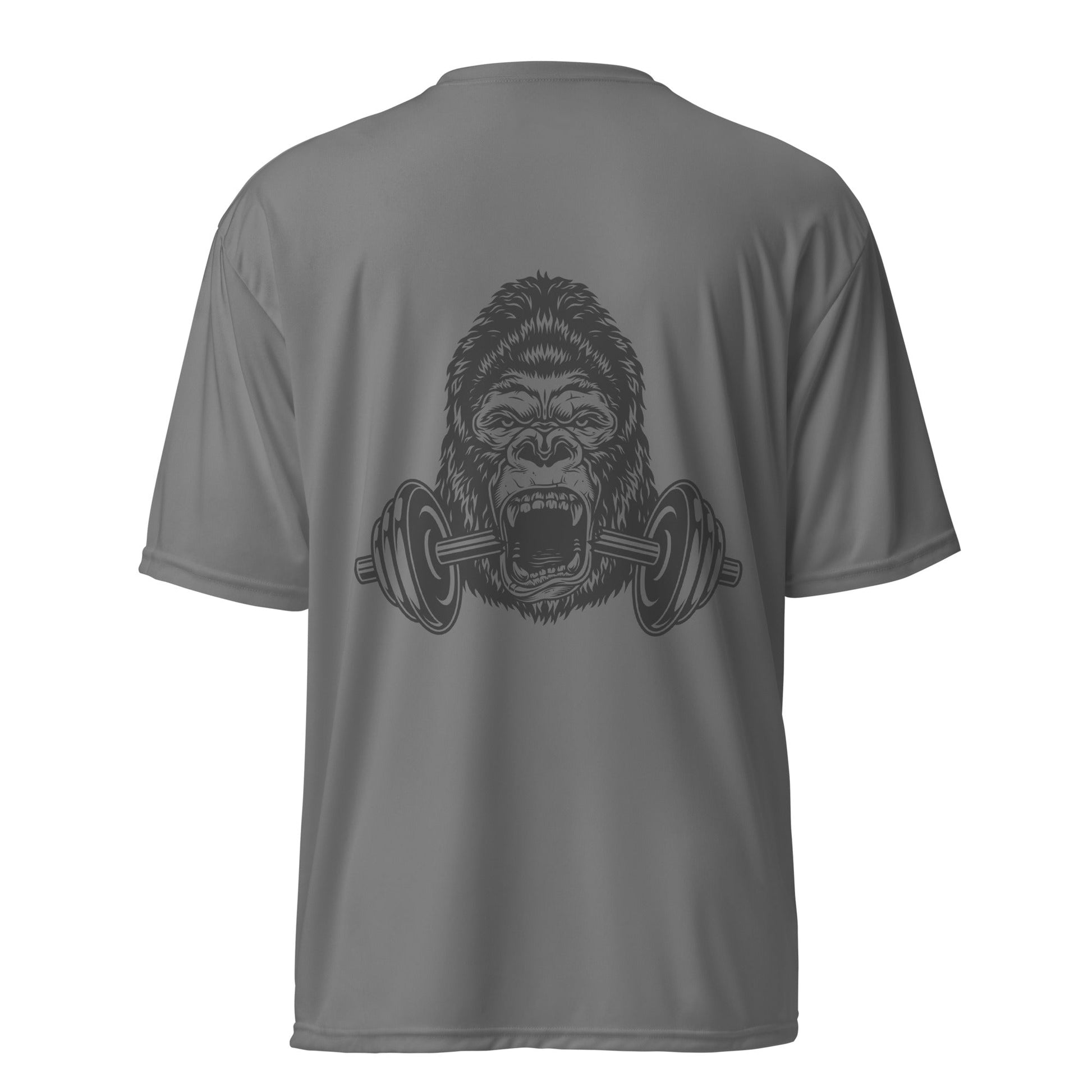 Yallafit Unisex performance crew neck tee - gorilla - Yallafit